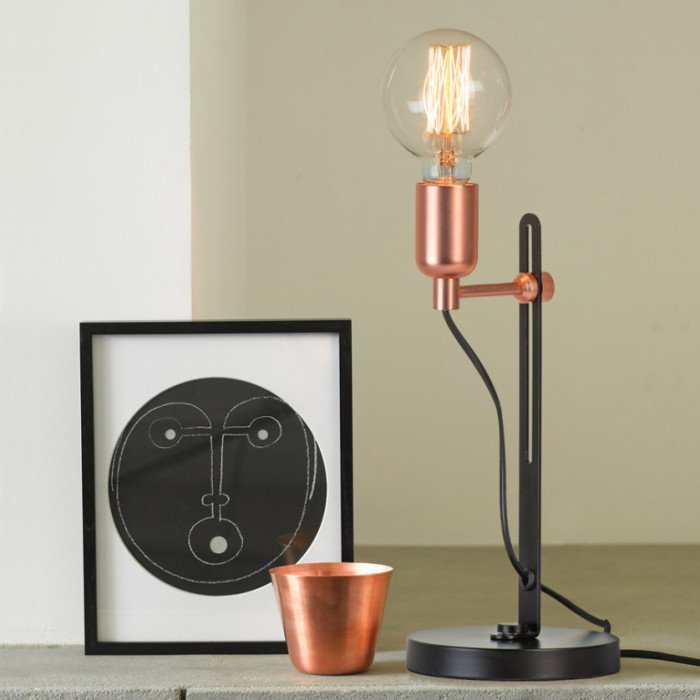 Lampă de masă decorativă cu clapă extensibilă