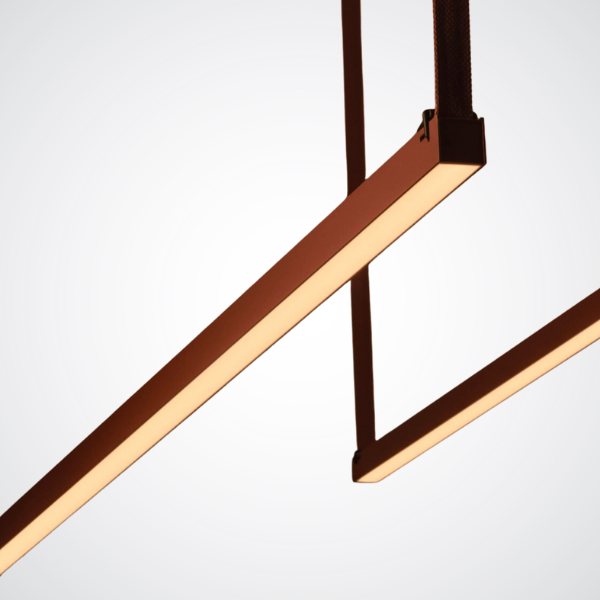 Lampă suspendată LED cu curea, DIFUZOR, 127 cm, pentru hol