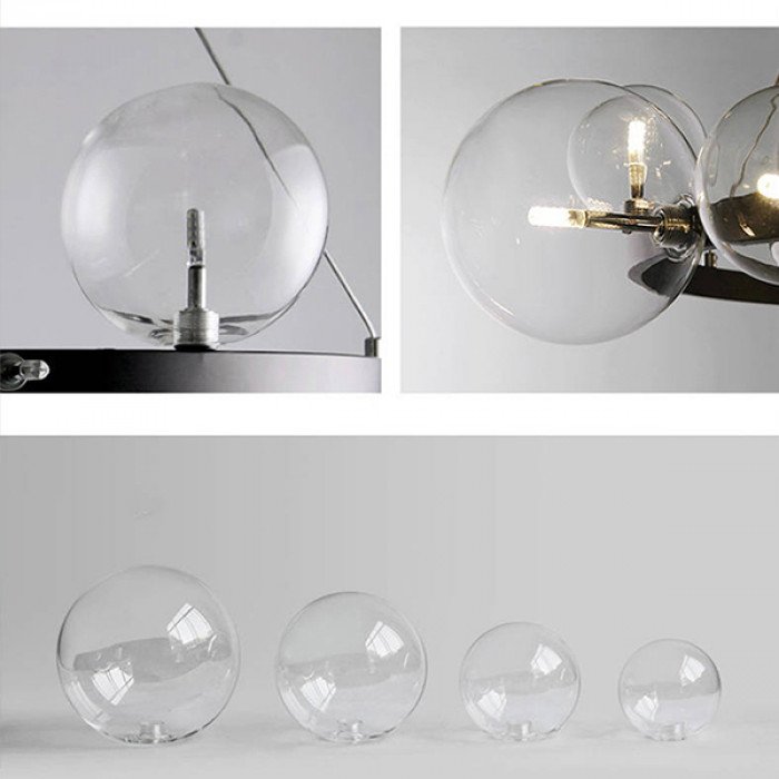 Candelabru inelar cu LED IONA pentru dormitor