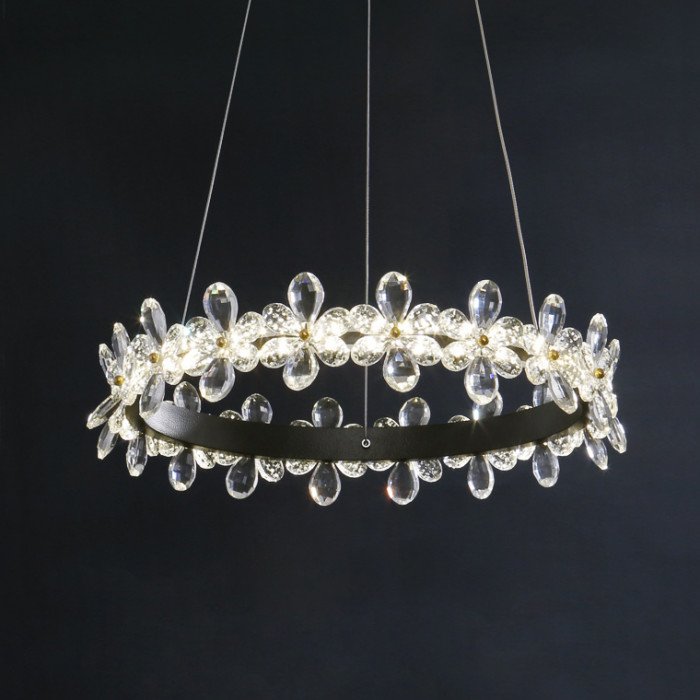 Candelabru inelar cu LED FLORETTA pentru dormitor