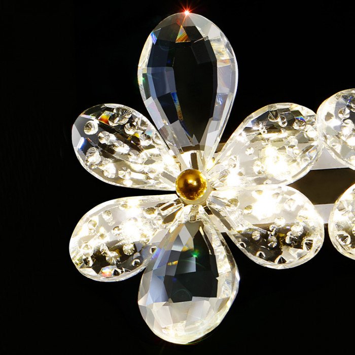 Candelabru inelar cu LED FLORETTA pentru dormitor