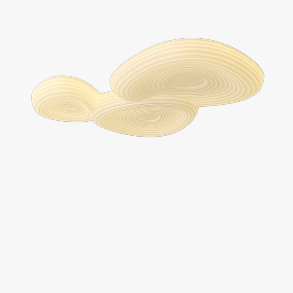 Lampă de tavan radiantă din mătase