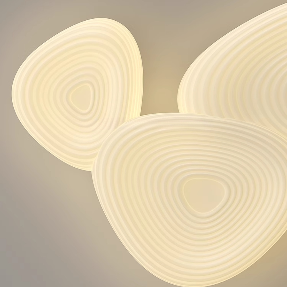 Lampă de tavan radiantă din mătase