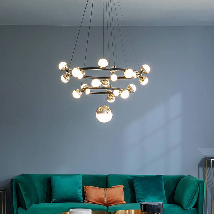 Candelabru inelar cu LED Mercury pentru sufragerie