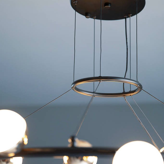 Candelabru inelar cu LED Mercury pentru sufragerie