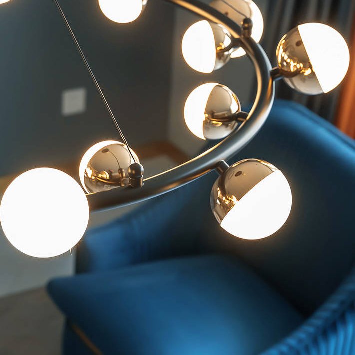 Candelabru inelar cu LED Mercury pentru sufragerie