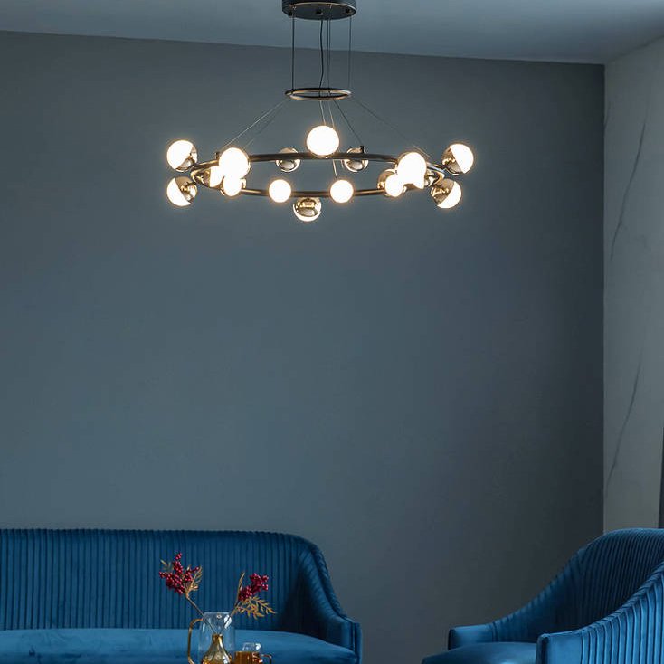 Candelabru inelar cu LED Mercury pentru sufragerie