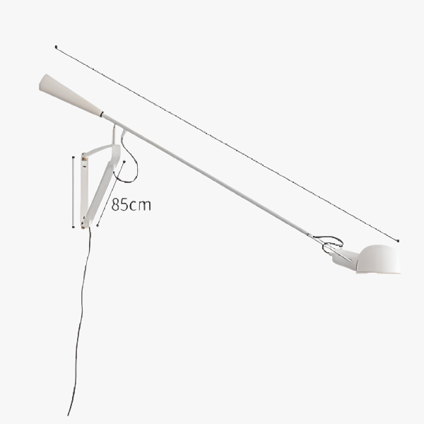 Lampă de perete mică albă Glowcraft