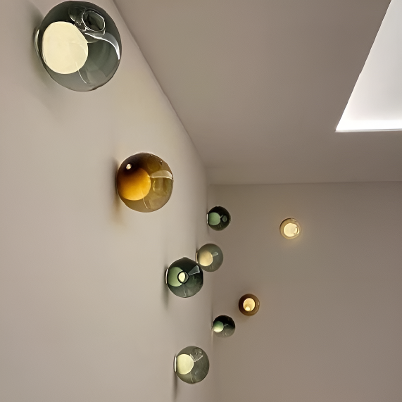 Aplica de sticlă Glass Paradox Squirrel Galbenă