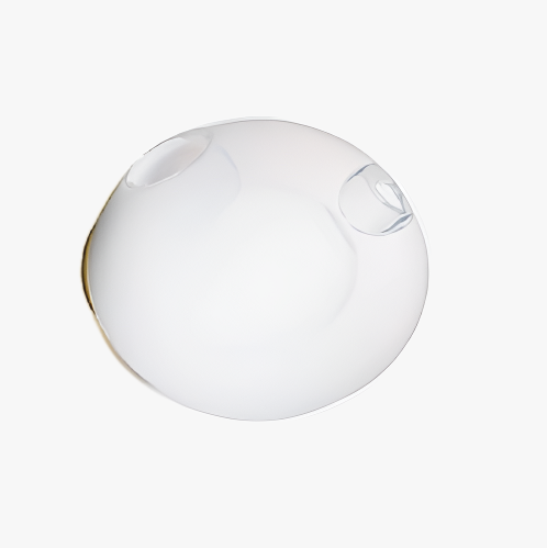 Aplica de sticlă Glass Paradox, alb lăptos, din sticlă glazurată