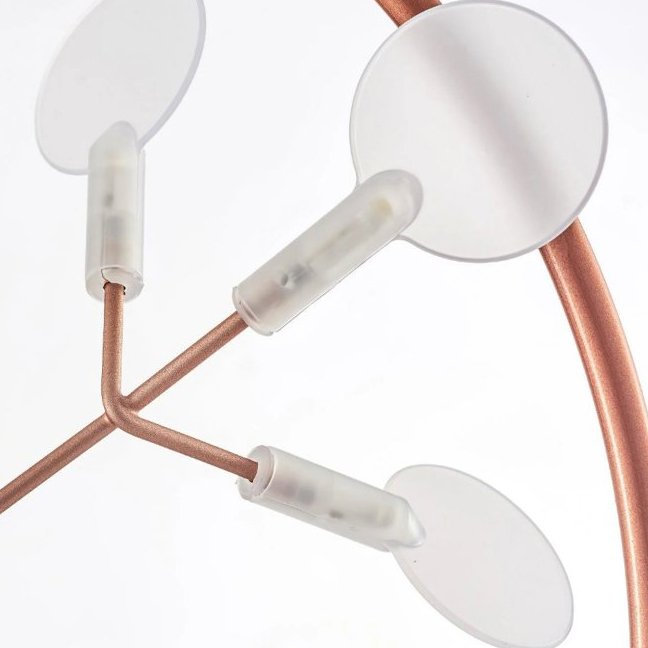 Candelabru LED PETALS pentru sufragerie, 98 cm auriu