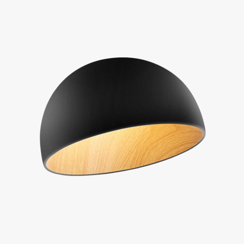 Lampă de tavan DISH neagră, 35 cm, cu diametrul de 35 cm