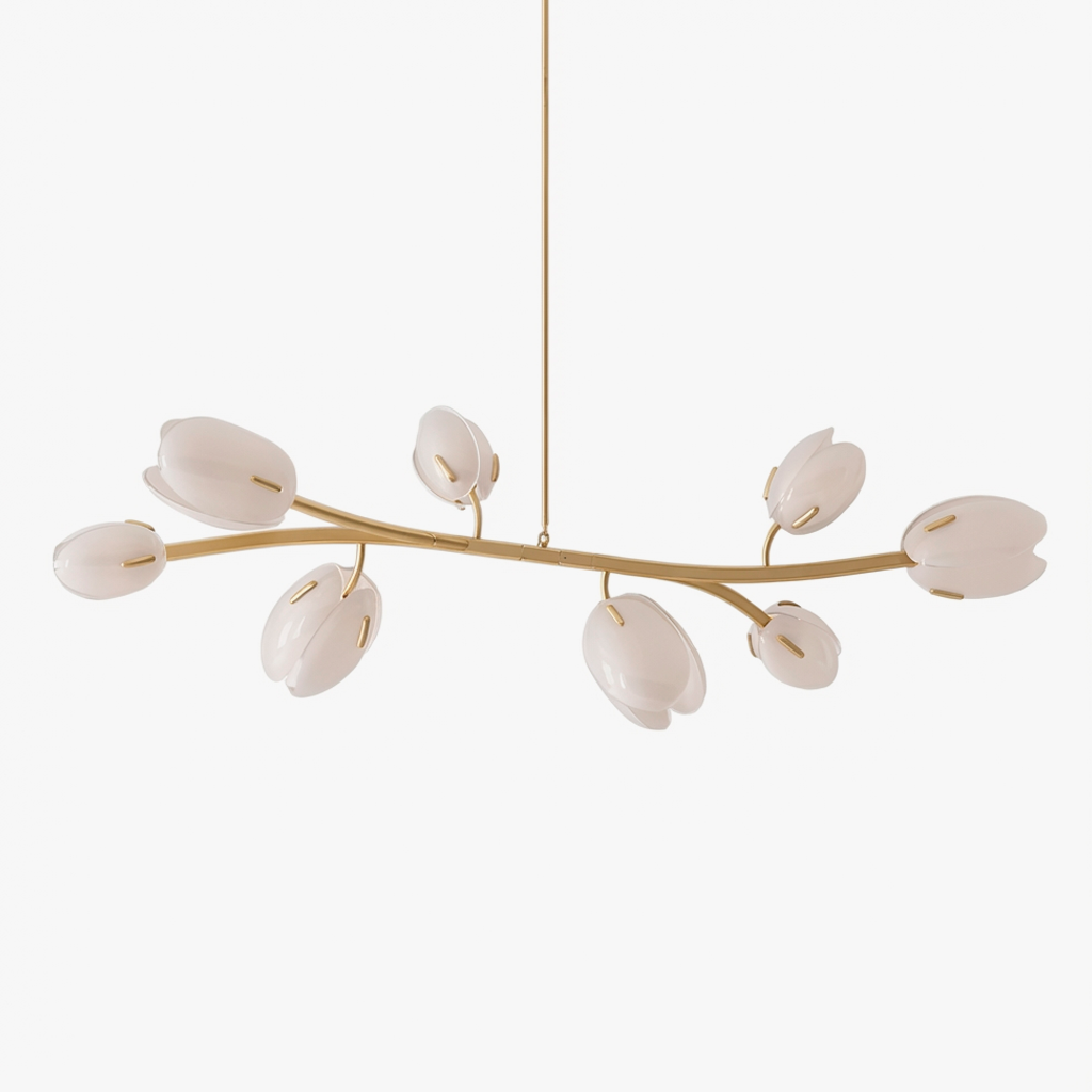 Corp de iluminat LELLE L alb, cu suport și rând