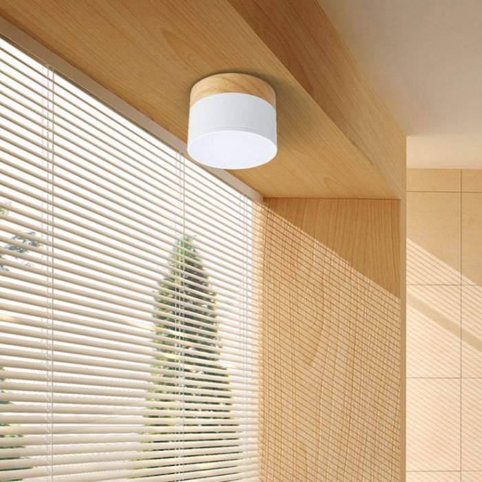 Lampă de tavan LED WOOD S