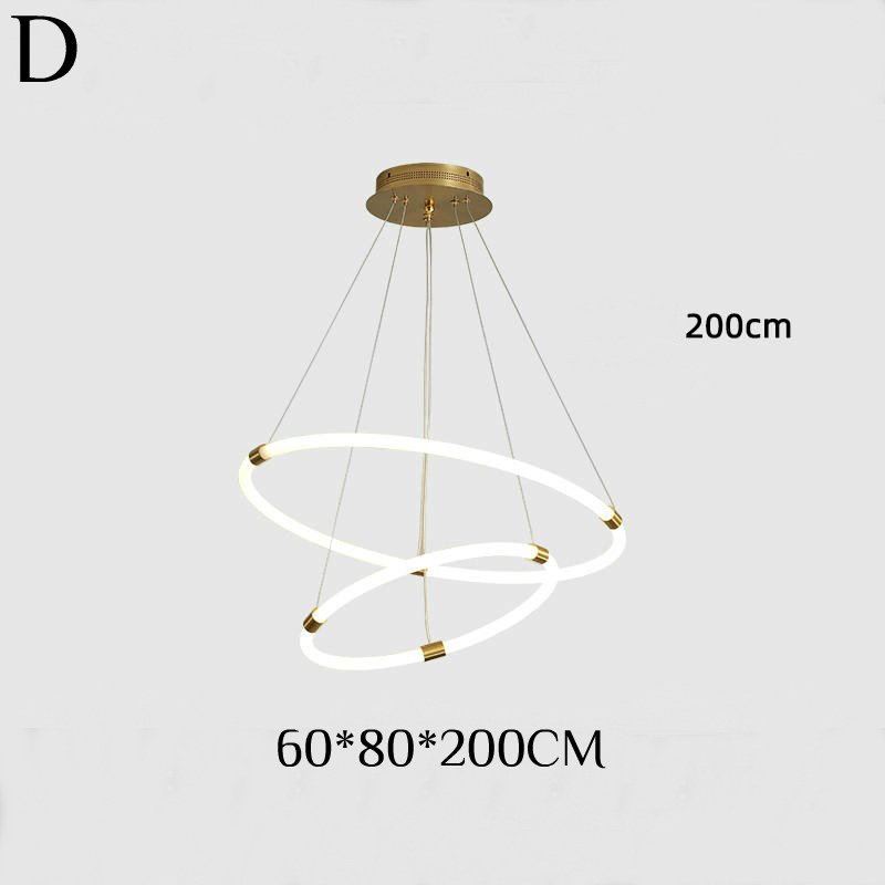 ORACLE Un candelabru inelar cu LED pentru dormitor