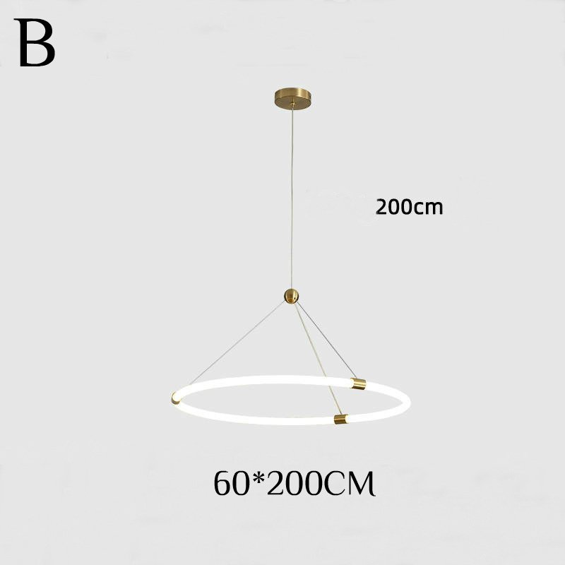 ORACLE Un candelabru inelar cu LED pentru dormitor