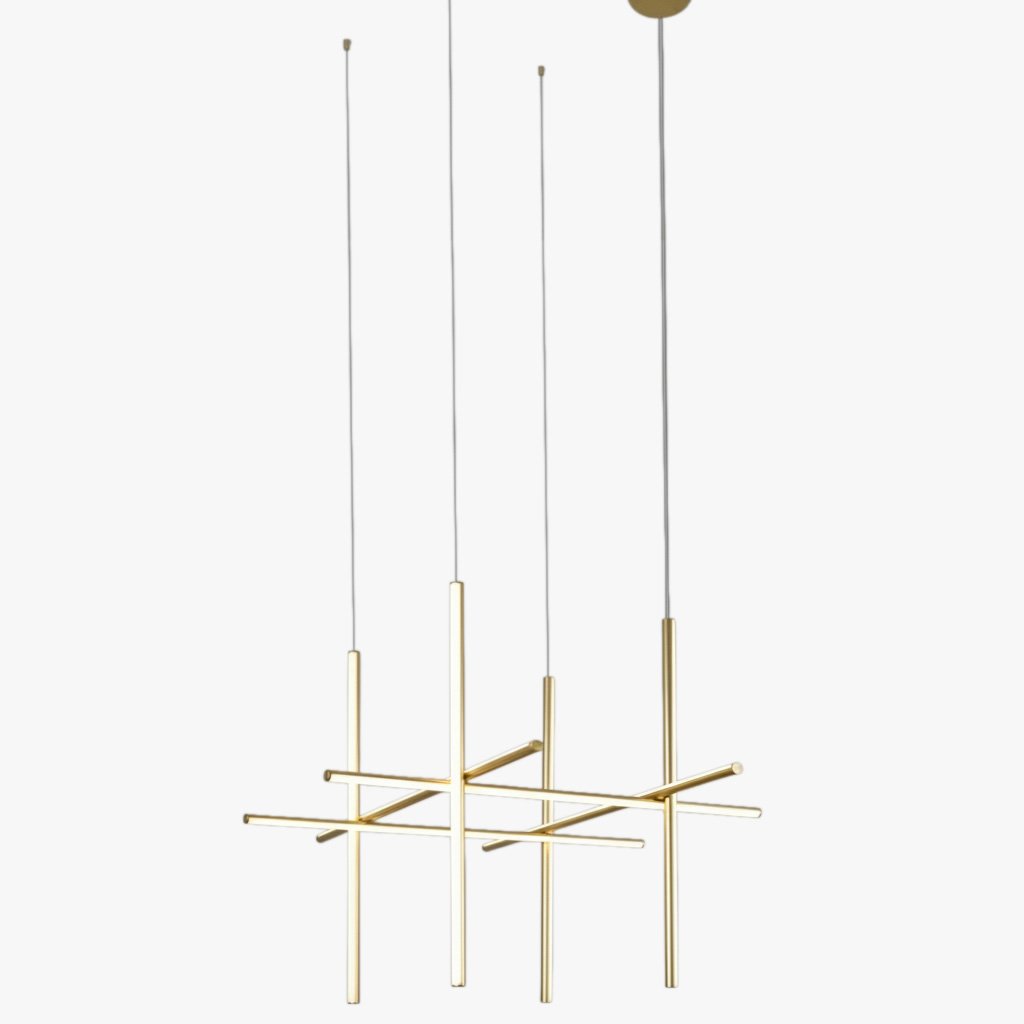 Lampă suspendată LED COORDONATE cu 8 lămpi 80*80cm