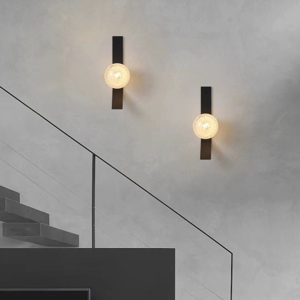 Lampă de perete LEROY LEEN WALL cu 3 lumini. Negru