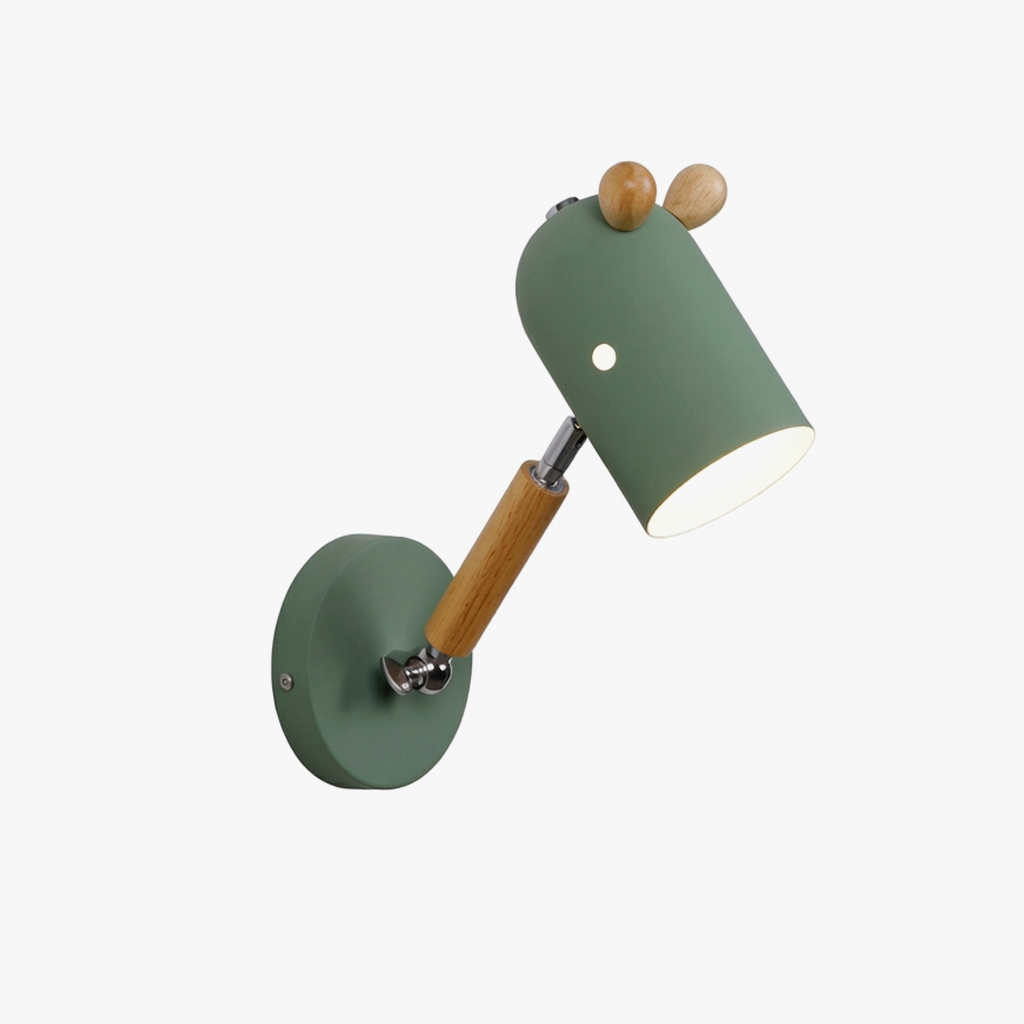 Aplică de perete verde ANIMAL pentru camera copiilor - Aplica