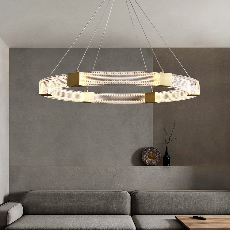 Candelabru inelar LED HALO pentru dormitor