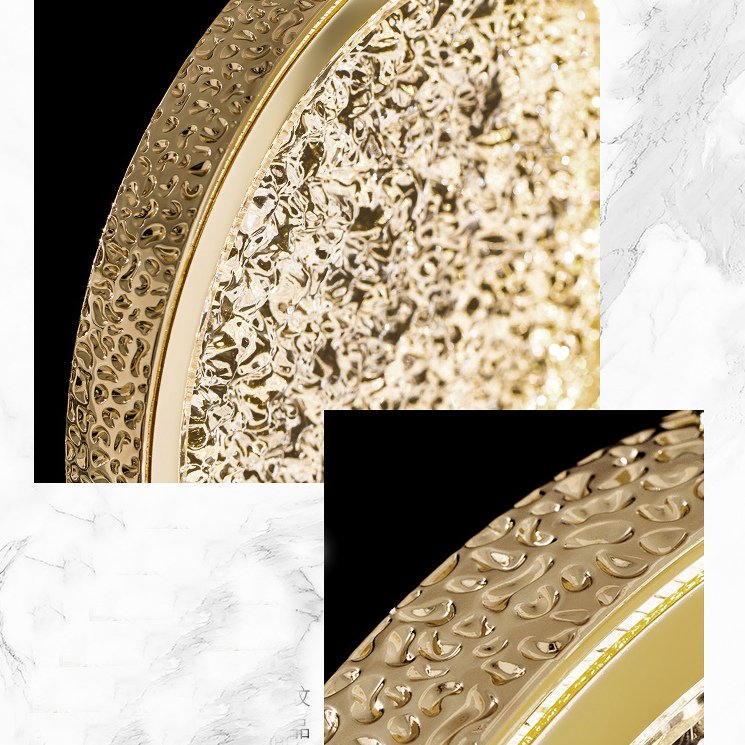 Lampă cu lamele LED COIN GOLD L pentru hol