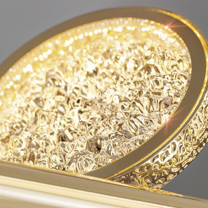 Lampă cu lamele LED COIN GOLD L pentru hol