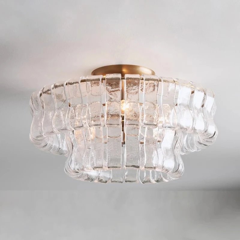 Candelabru de tavan Murano „Crystal Wave” 007