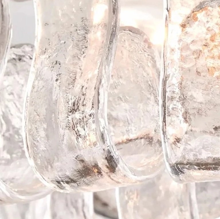 Candelabru de tavan Murano „Crystal Wave” 007