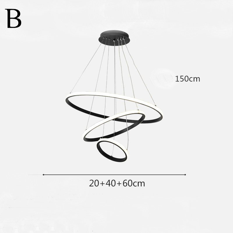 Candelabru inelar cu LED ORACLE T pentru sufragerie
