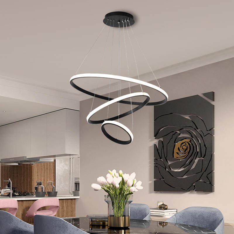 Candelabru inelar cu LED ORACLE T pentru sufragerie