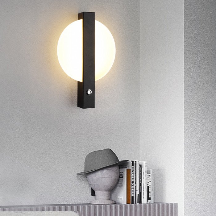 Aplica de perete HELGER albă - Aplica de perete