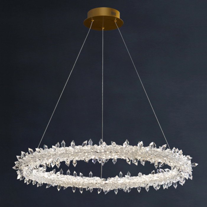 Candelabru inelar cu LED SIBYL 70 cm pentru sufragerie