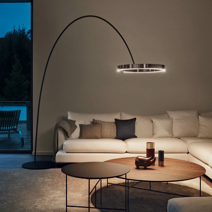 Lampă de podea Starlight Crown D60, neagră