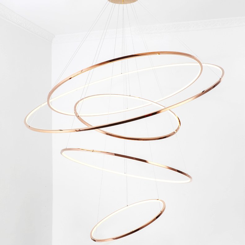 Candelabru inelar LED ORACLE Rings pentru sufragerie