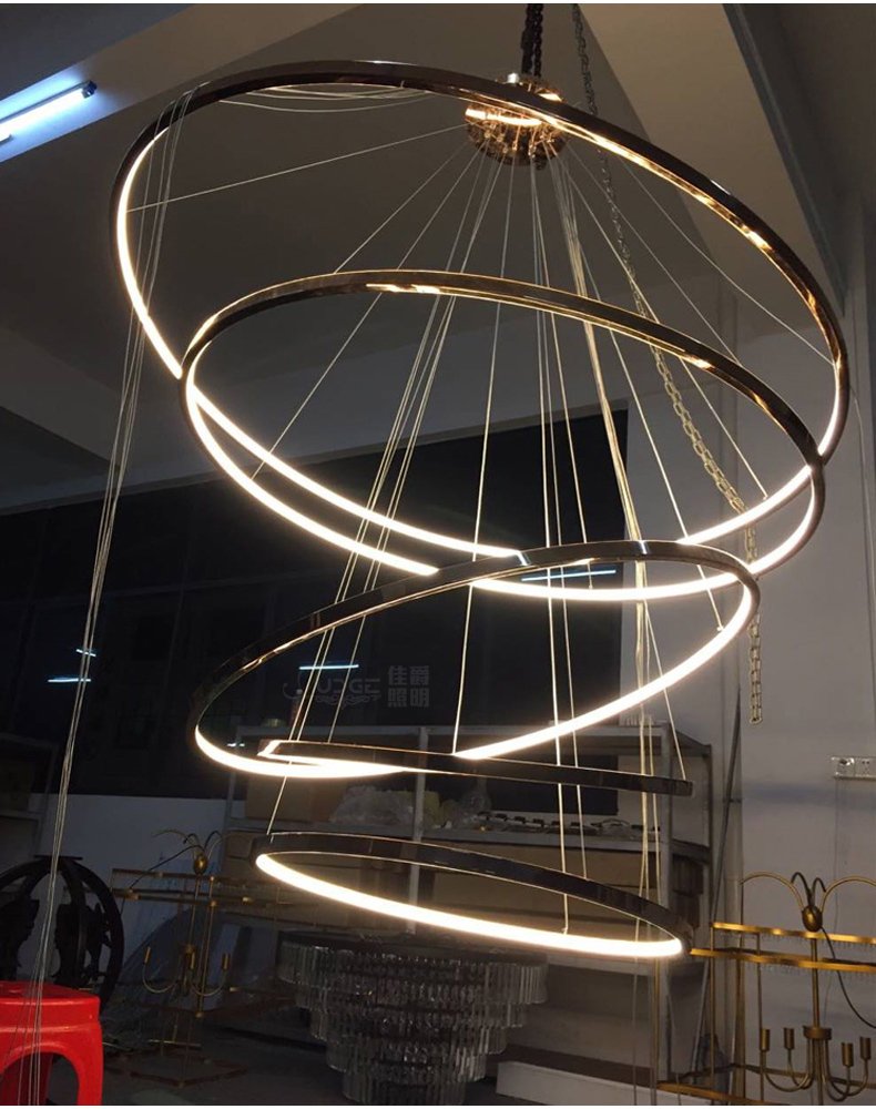 Candelabru inelar LED ORACLE Rings pentru sufragerie