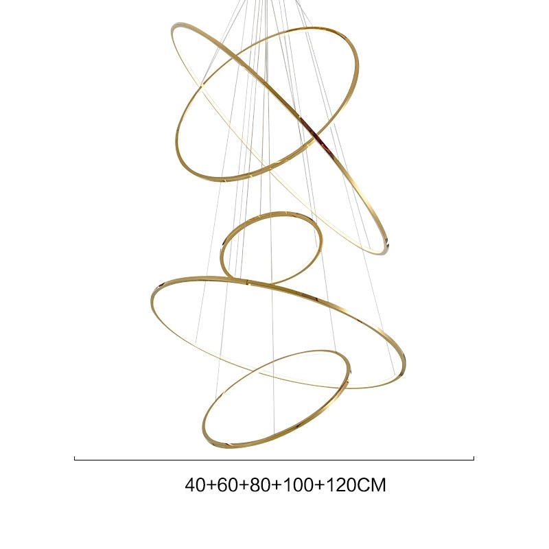 Candelabru inelar LED ORACLE Rings pentru sufragerie
