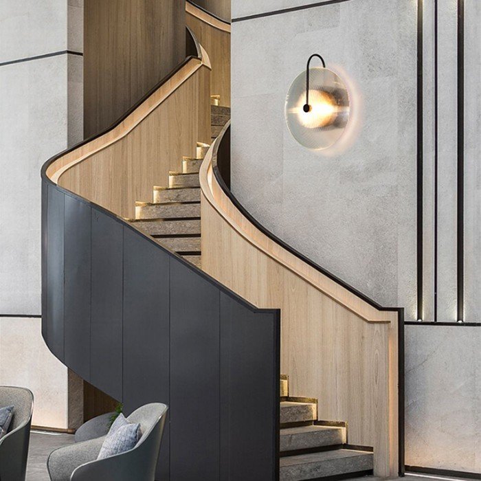 Aplică de perete EMMEN neagră - Aplica de perete