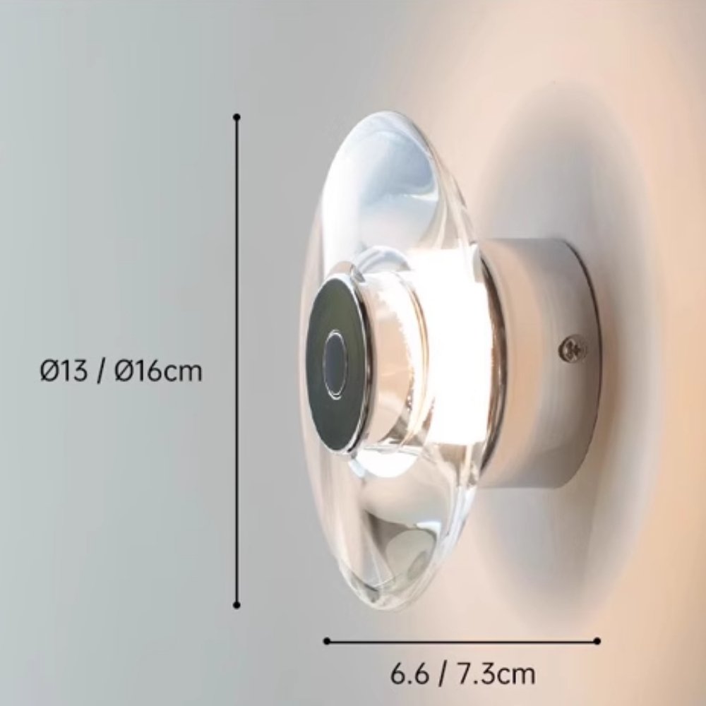 Aplică de perete din oțel D16cm