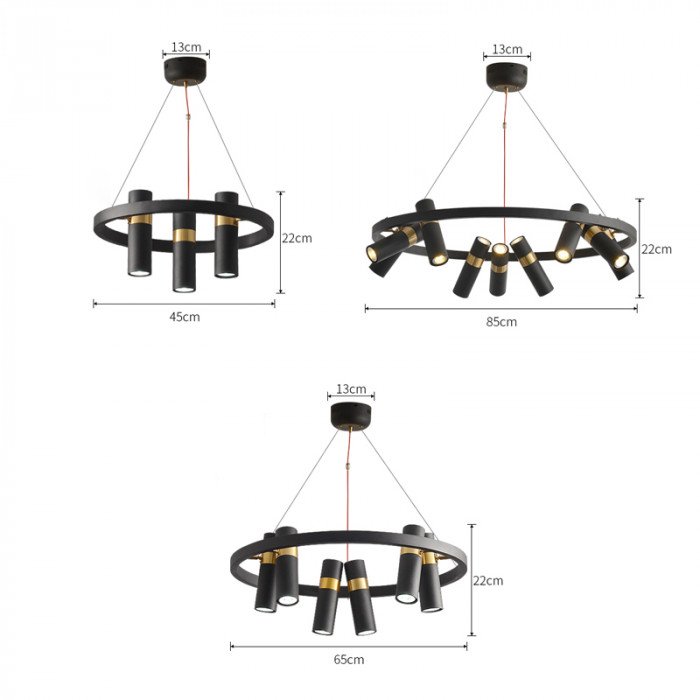 Candelabru inelar LED SPOOR pentru hol