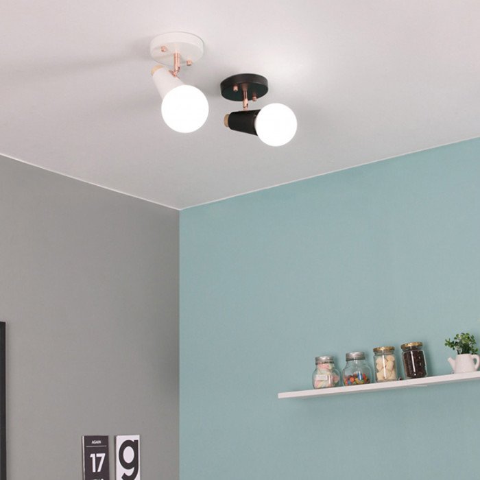 Aplică de perete rotativă - Albă - Aplică de perete