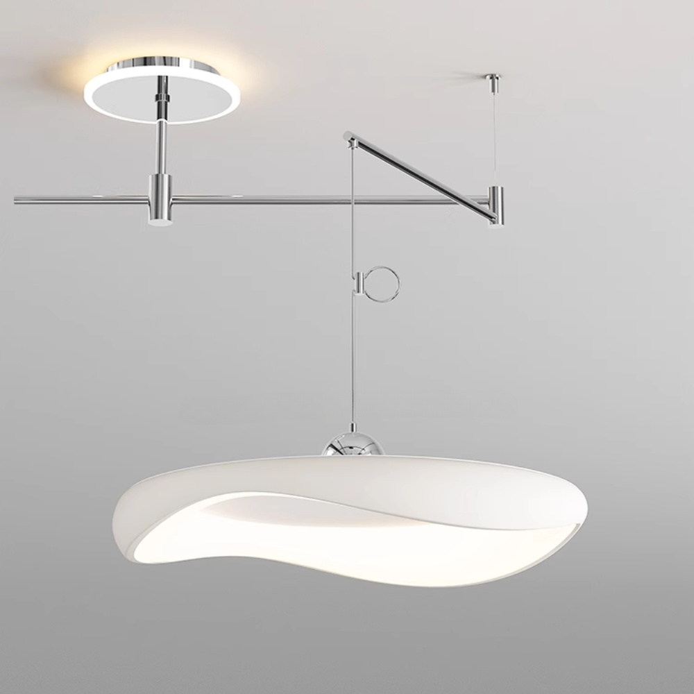 Lampă suspendată Ion Flow D60, bej