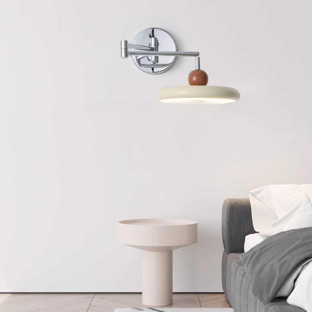 Lampă de perete Rapture din bronz tip B, culoare negru + nuc