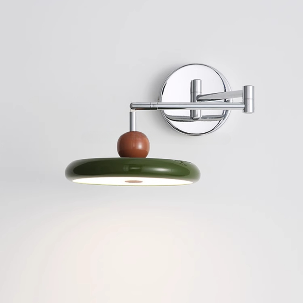 Lampă de perete Rapture din bronz tip B, culoare negru + nuc