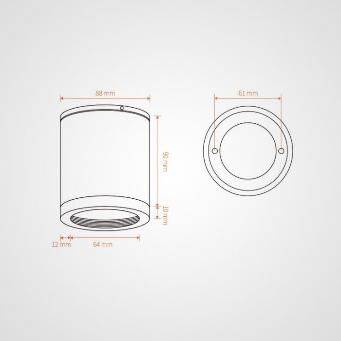 Lampă de tavan LED TILL