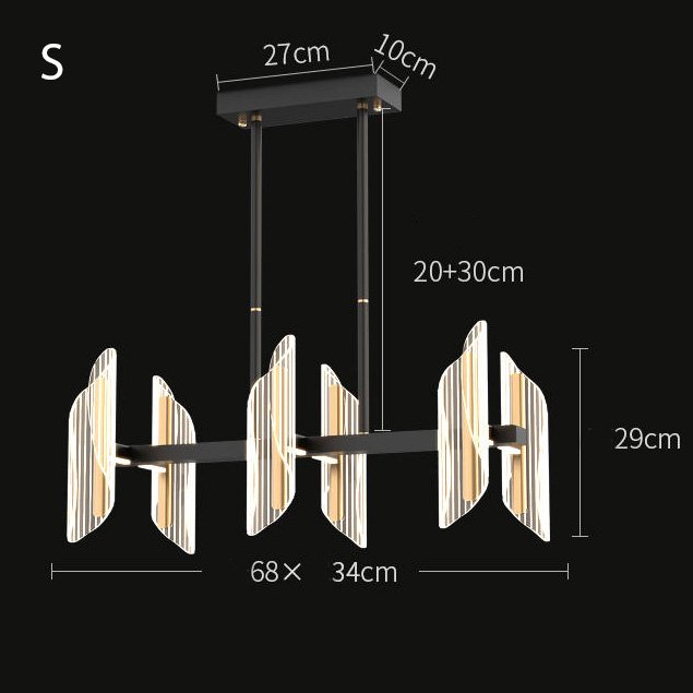 Lampă cu lamele LED MIRAGE 3 pentru hol
