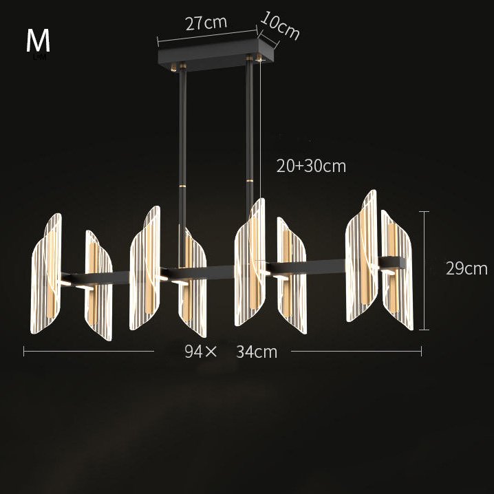 Lampă cu lamele LED MIRAGE 3 pentru hol