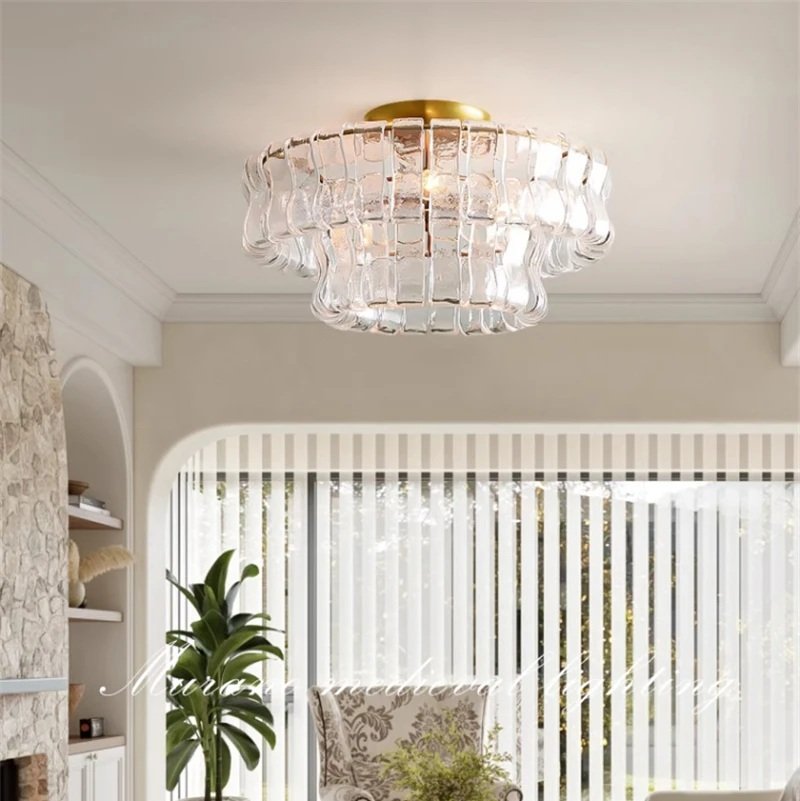 Candelabru de tavan Murano „Crystal Wave” 008