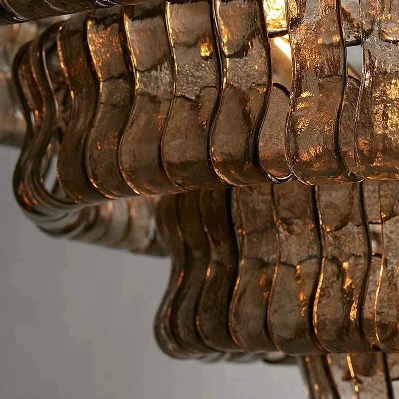 Candelabru de tavan Murano „Crystal Wave” 008