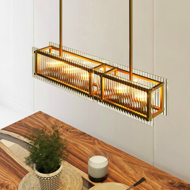 Lampă cu lamele LED SHINE GLASS pentru hol