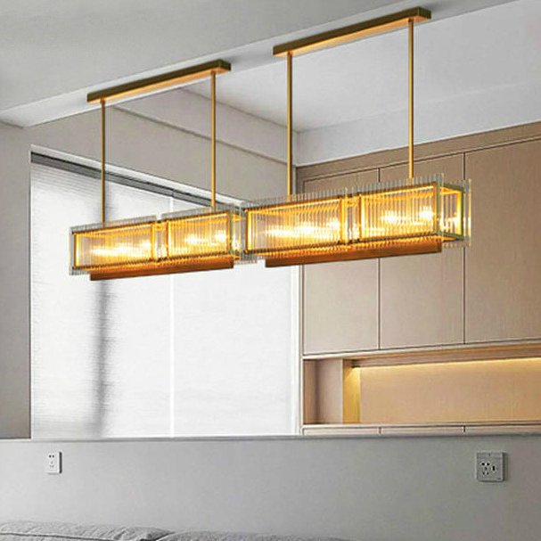 Lampă cu lamele LED SHINE GLASS pentru hol